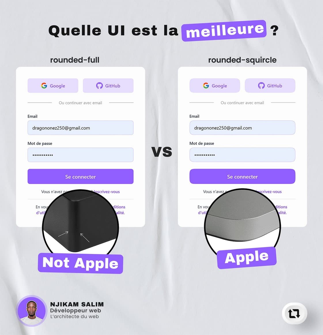 L'obsession d'Apple : Pourquoi le Squircle est le secret d'une UI réussie.