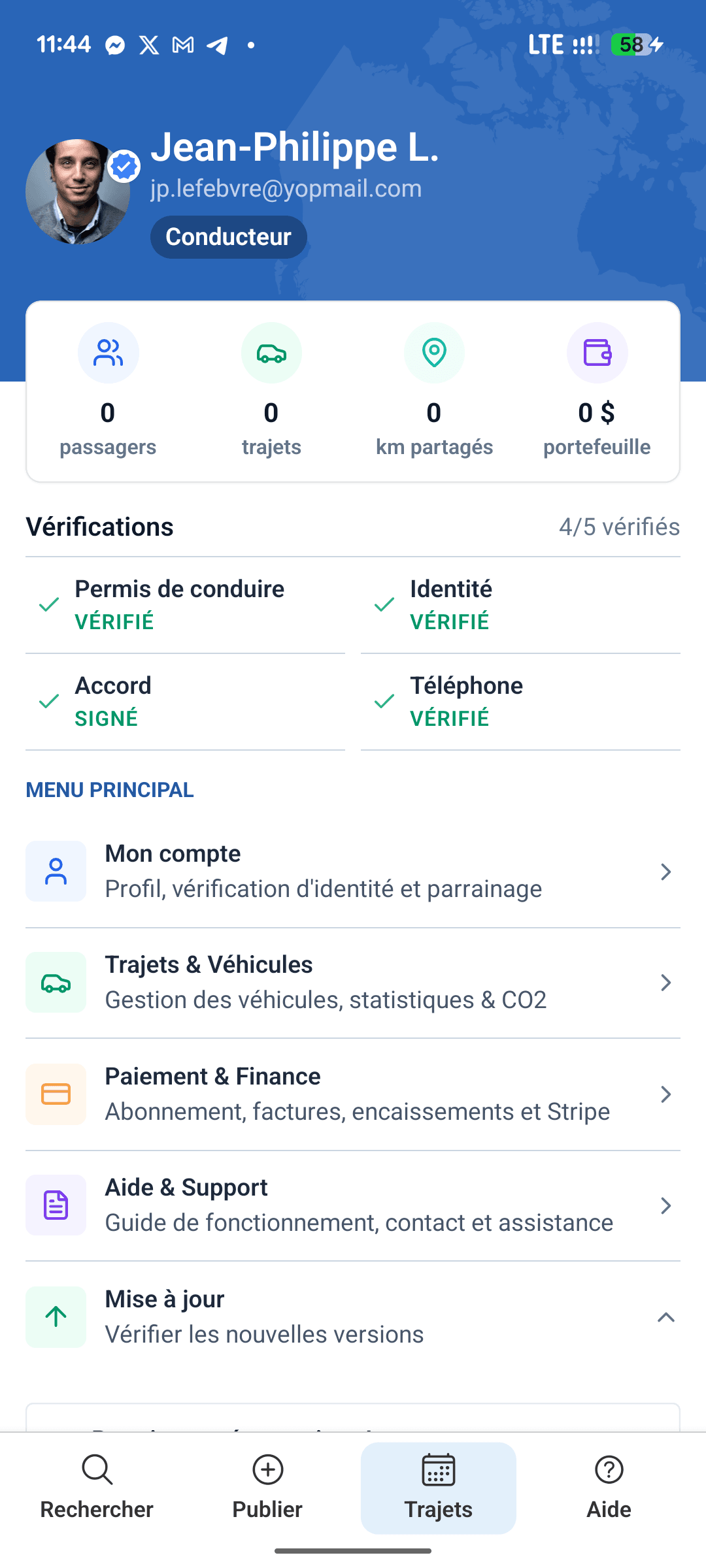 Wigo Express - Application Mobile de covoiturage complète pour le marché canadien screen 2