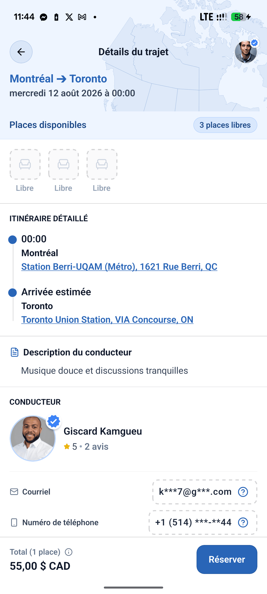 Wigo Express - Application Mobile de covoiturage complète pour le marché canadien screen 4